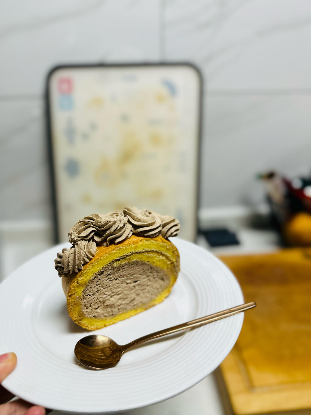 红枣红糖戚风卷