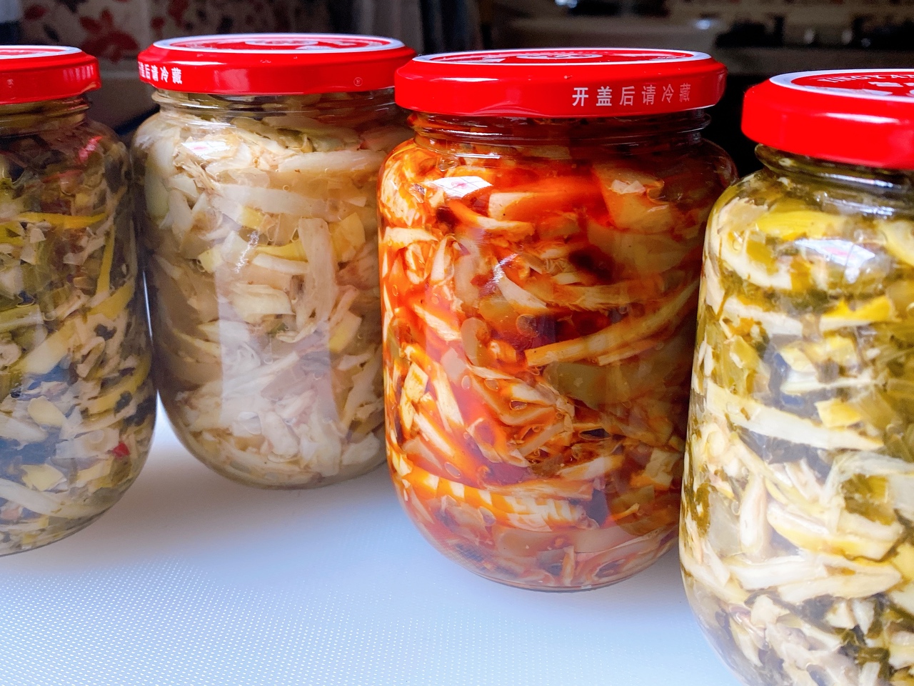 鲜笋的一种吃法与保存方法——笋丝雪菜与罐头的做法 步骤23