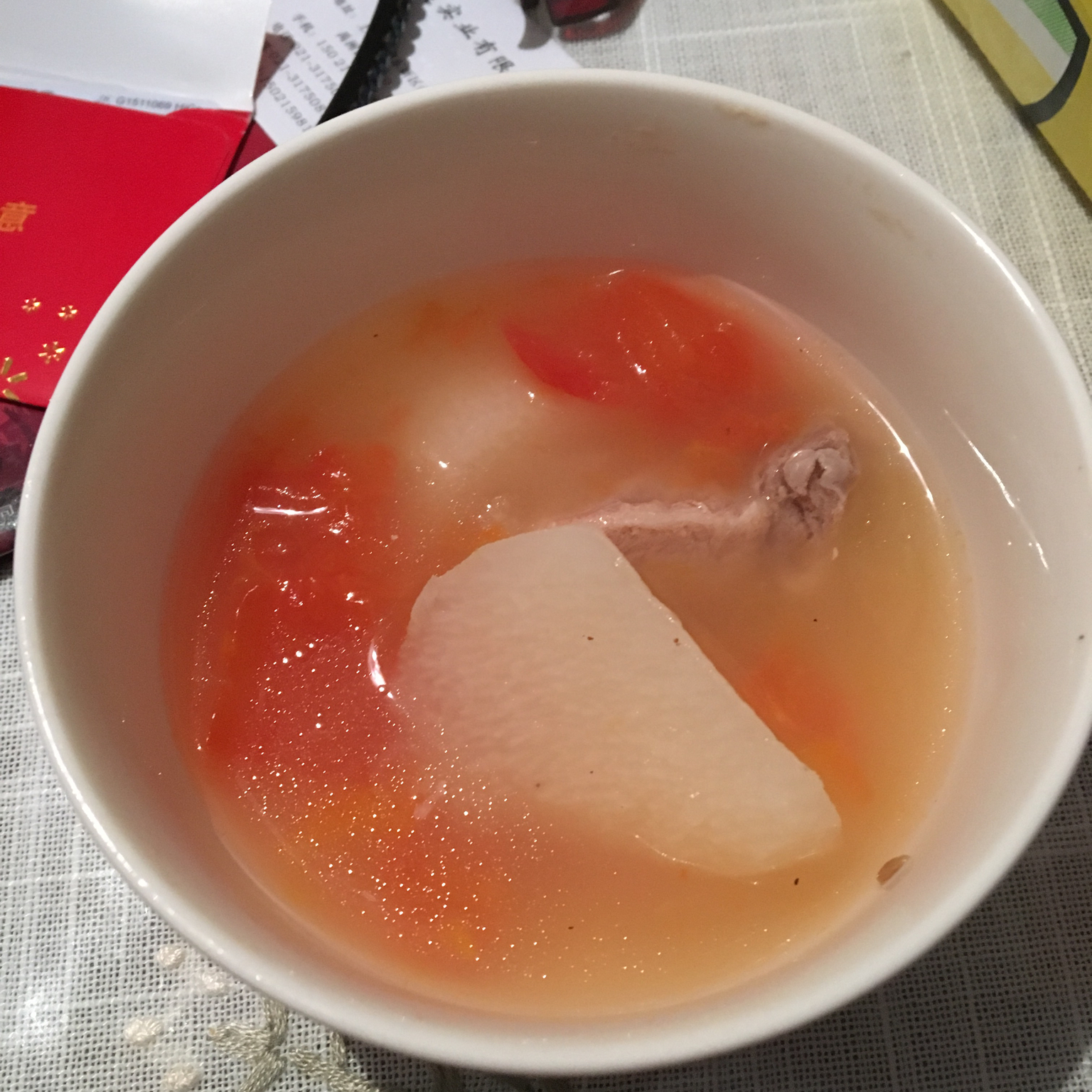 西红柿山药排骨汤