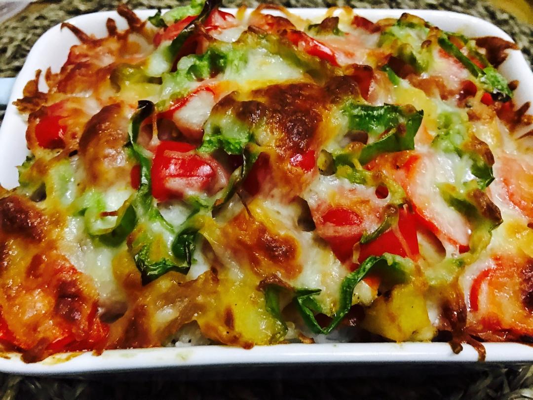 番茄鸡肉浓情焗饭【两人份】