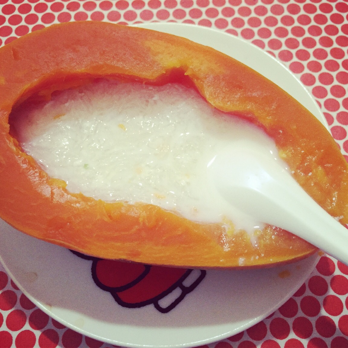 木瓜牛奶炖燕窝