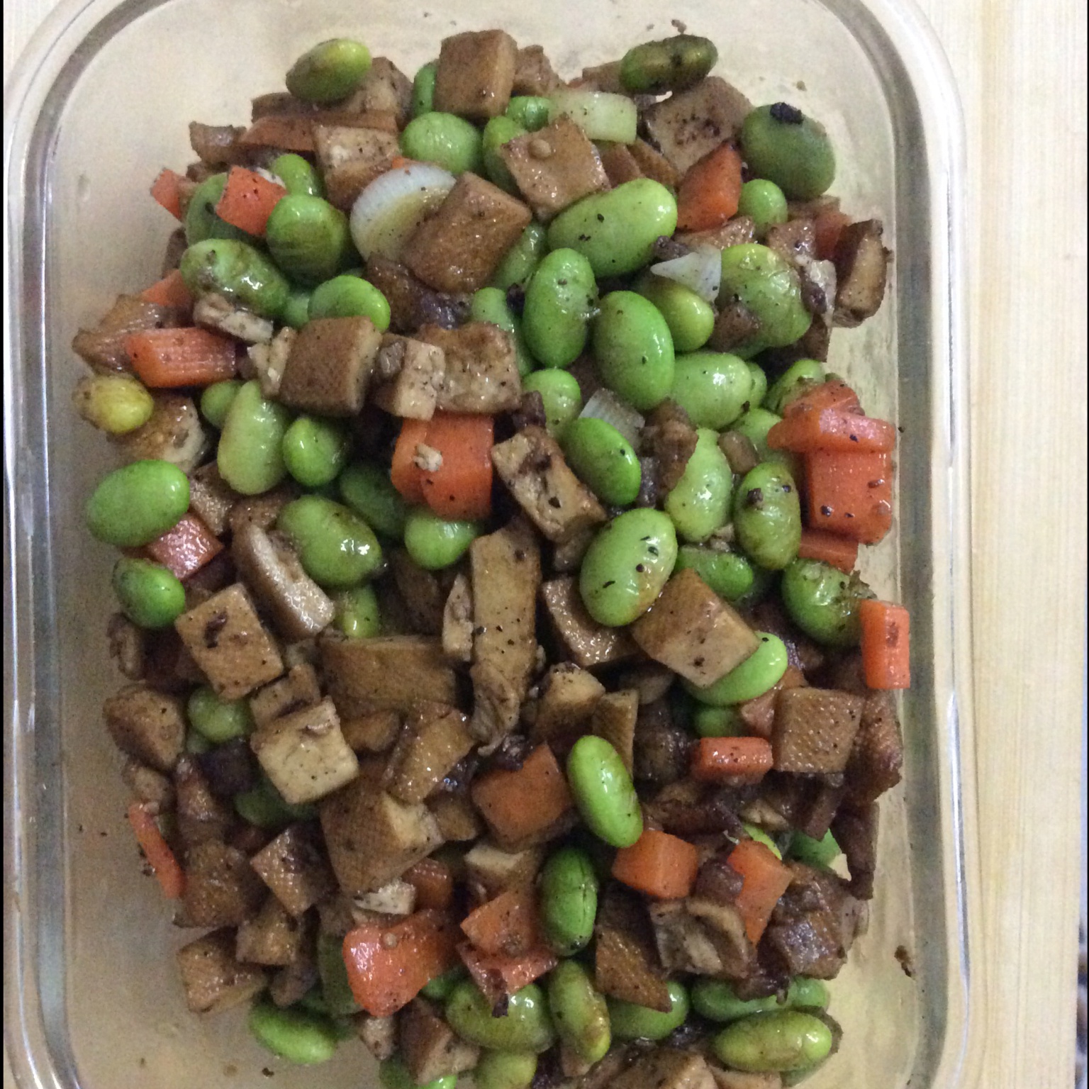 肉末毛豆炒香干