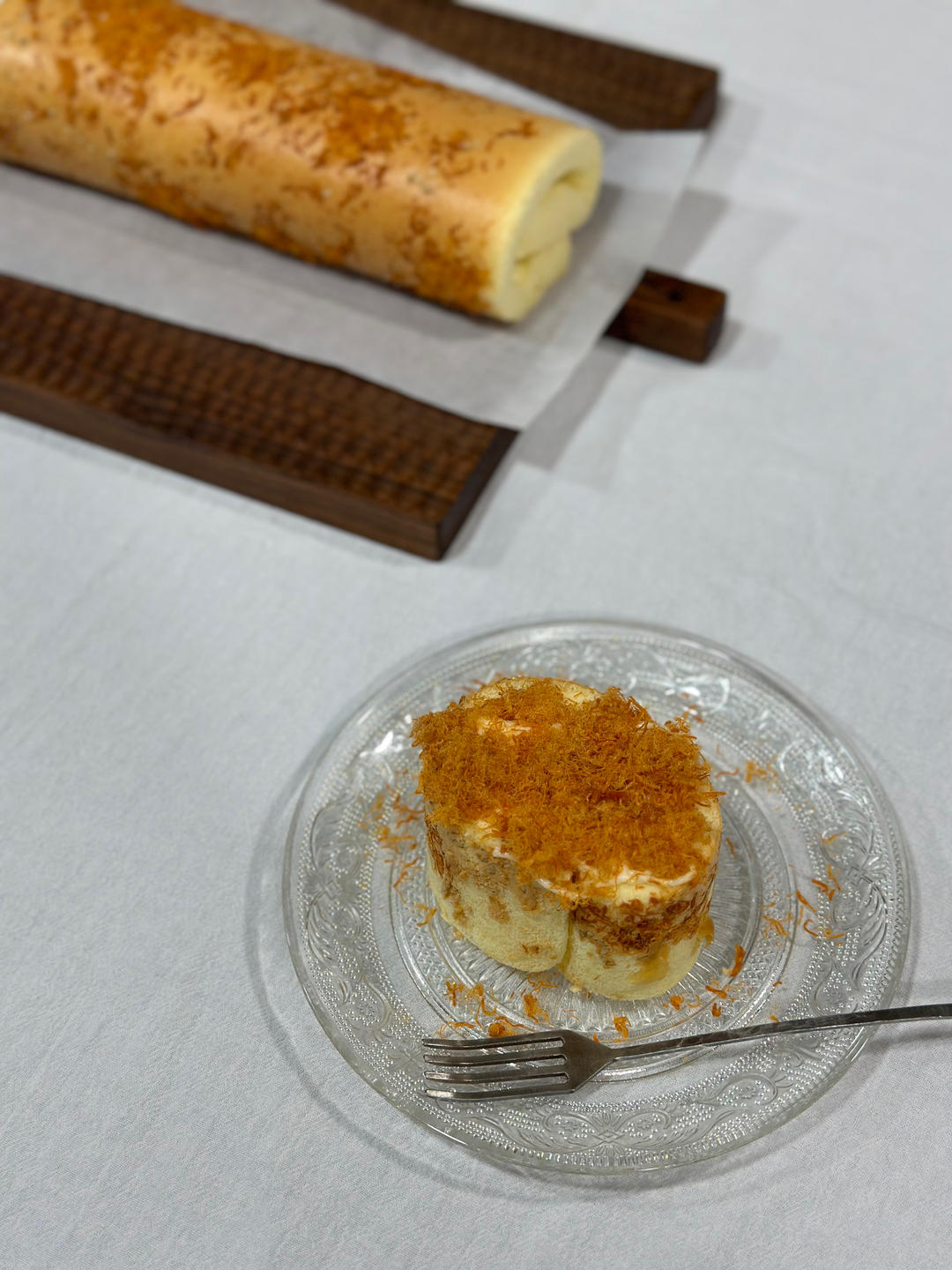 香葱肉松麻薯蛋糕卷