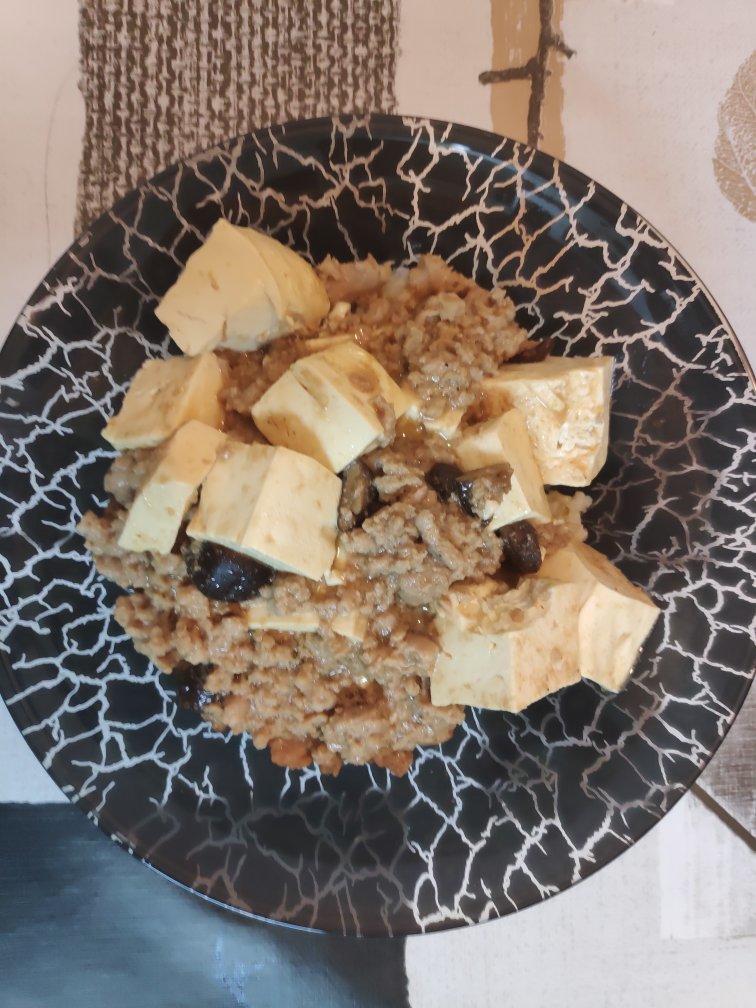 超级下饭的香菇肉沫豆腐