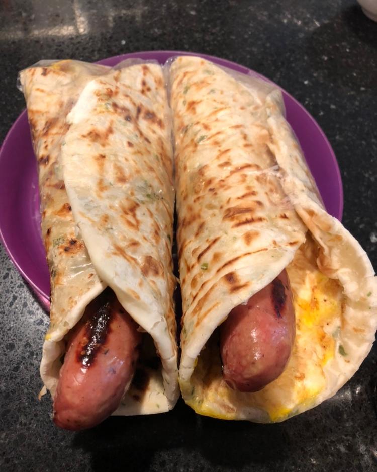 种子妈妈做的早餐手抓饼