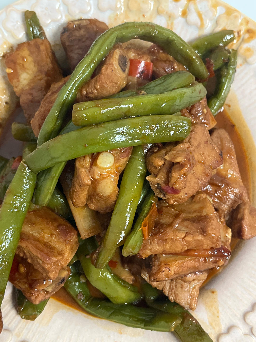 硬菜代表--排骨炖豆角土豆（豆角焖面胚子）