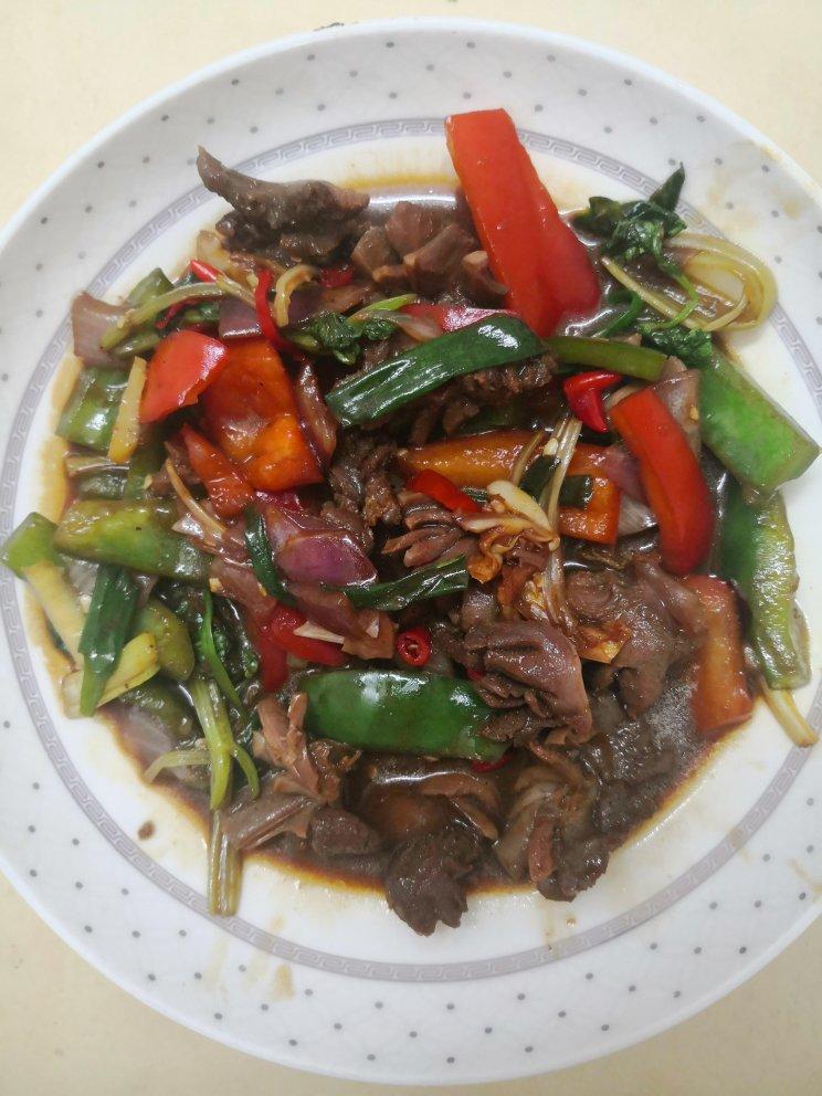 厨师长教你：农家菜“青椒炒鸭胗”的做法，看得口水直流