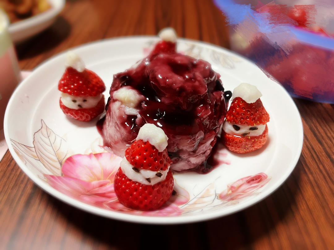 草莓山药圣诞老人