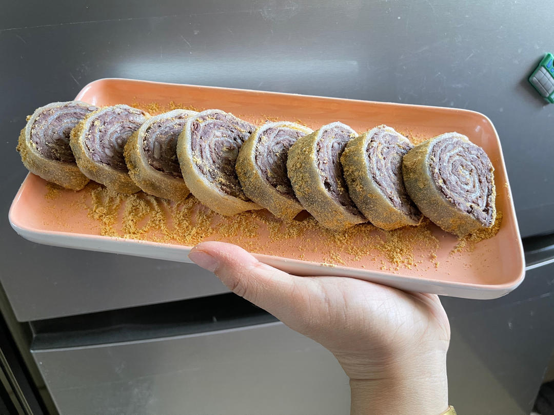 此配方做出的驴打滚无比软糯，放一天还是软的