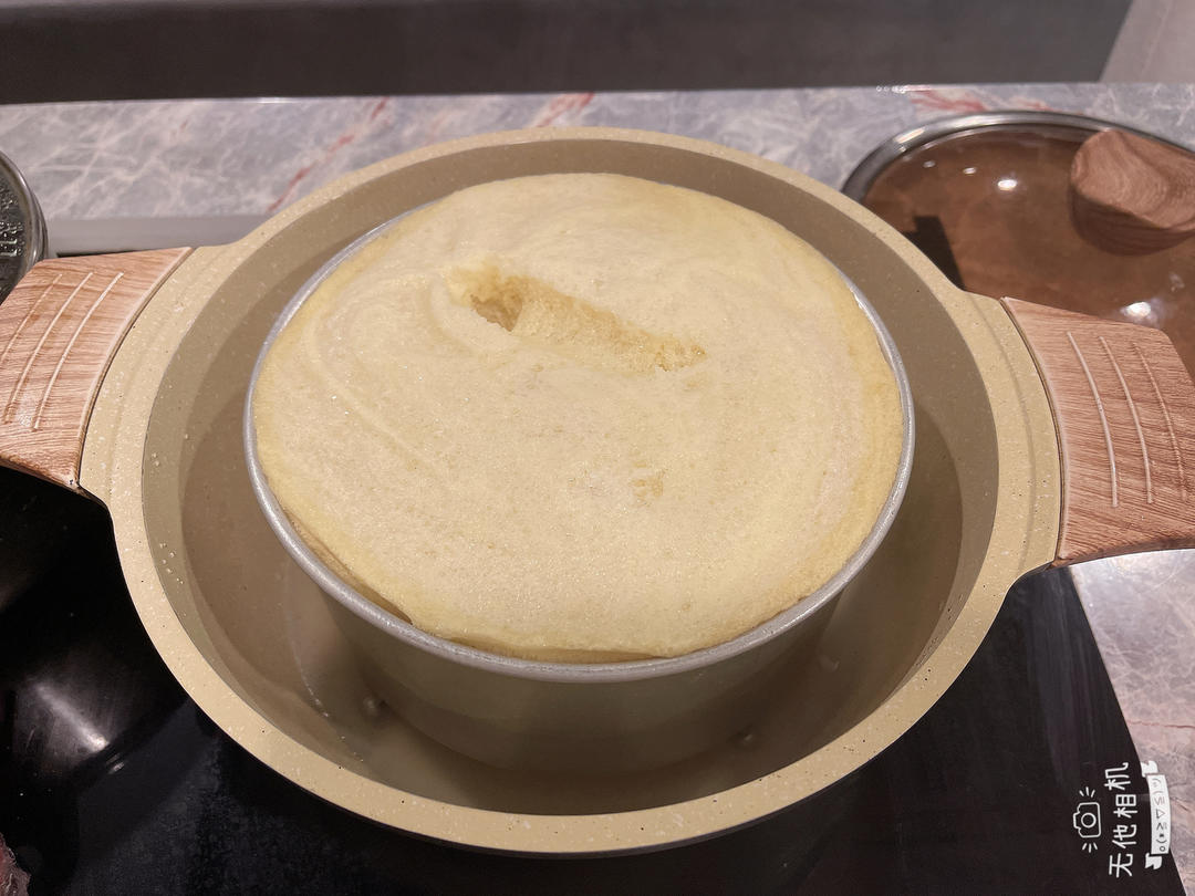 蒸蛋糕，一次成功🍰