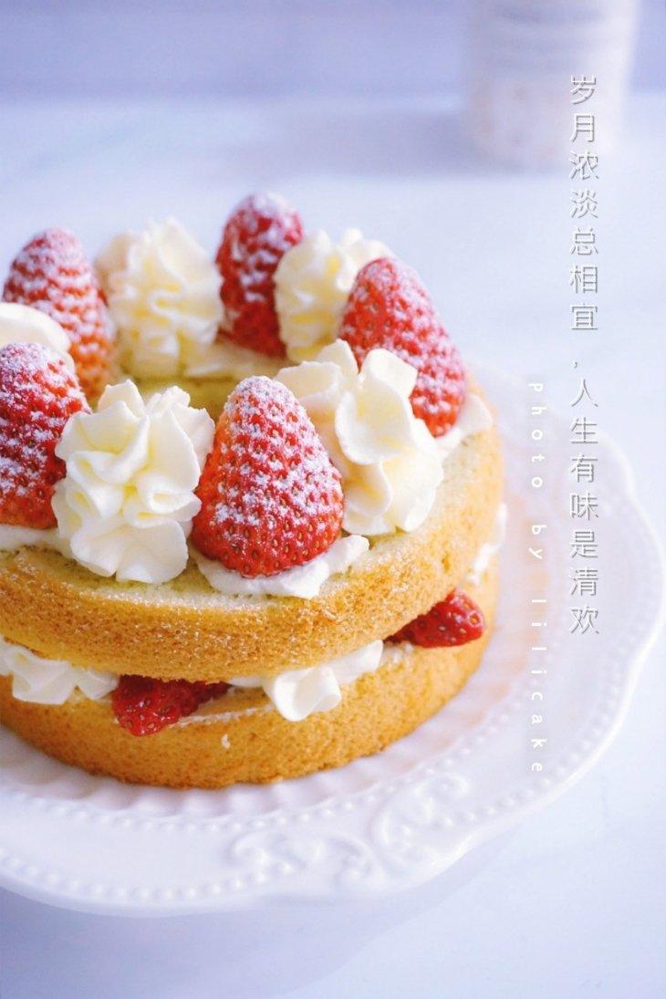 草莓戚风蛋糕【曼达小馆】