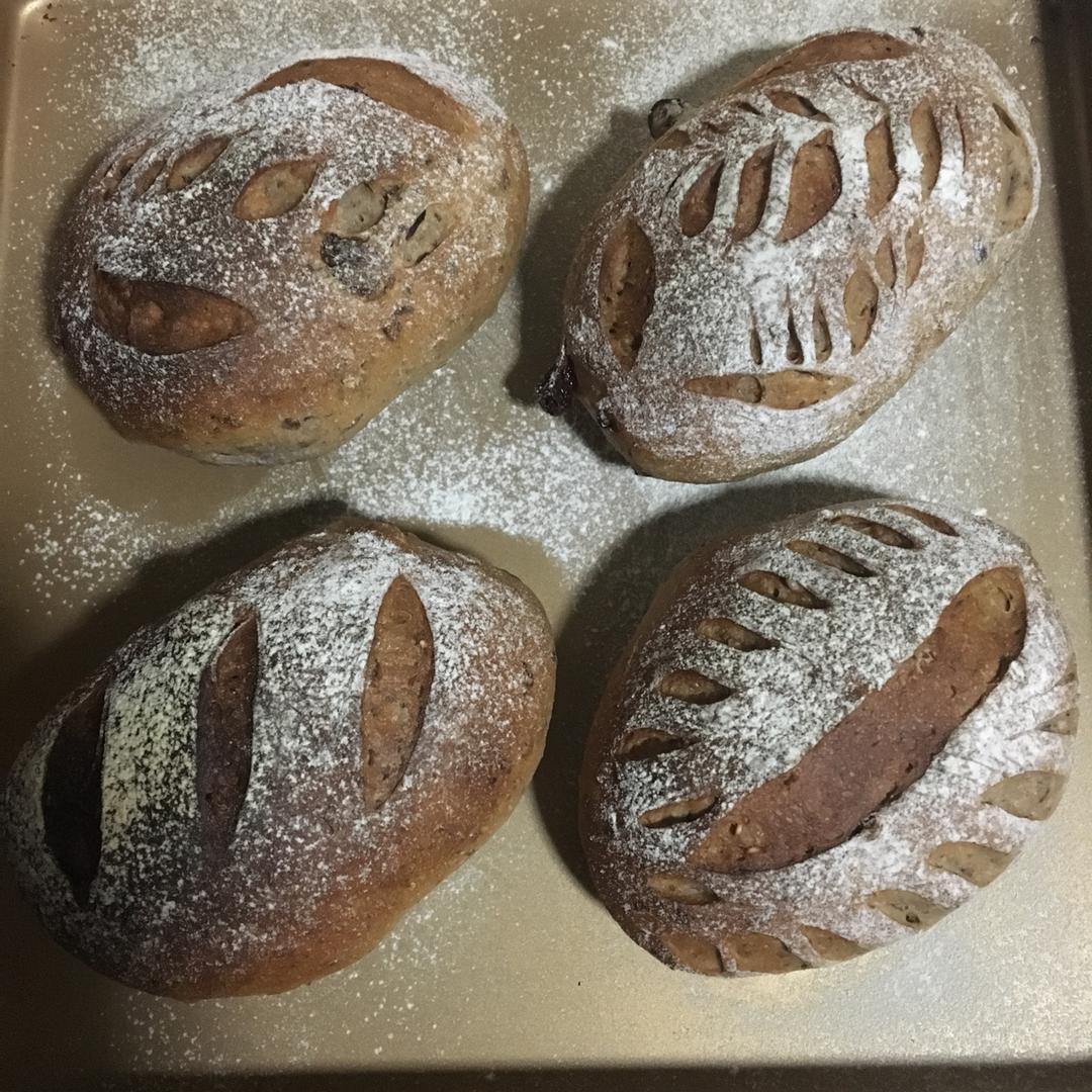 全麦核桃包～软欧包