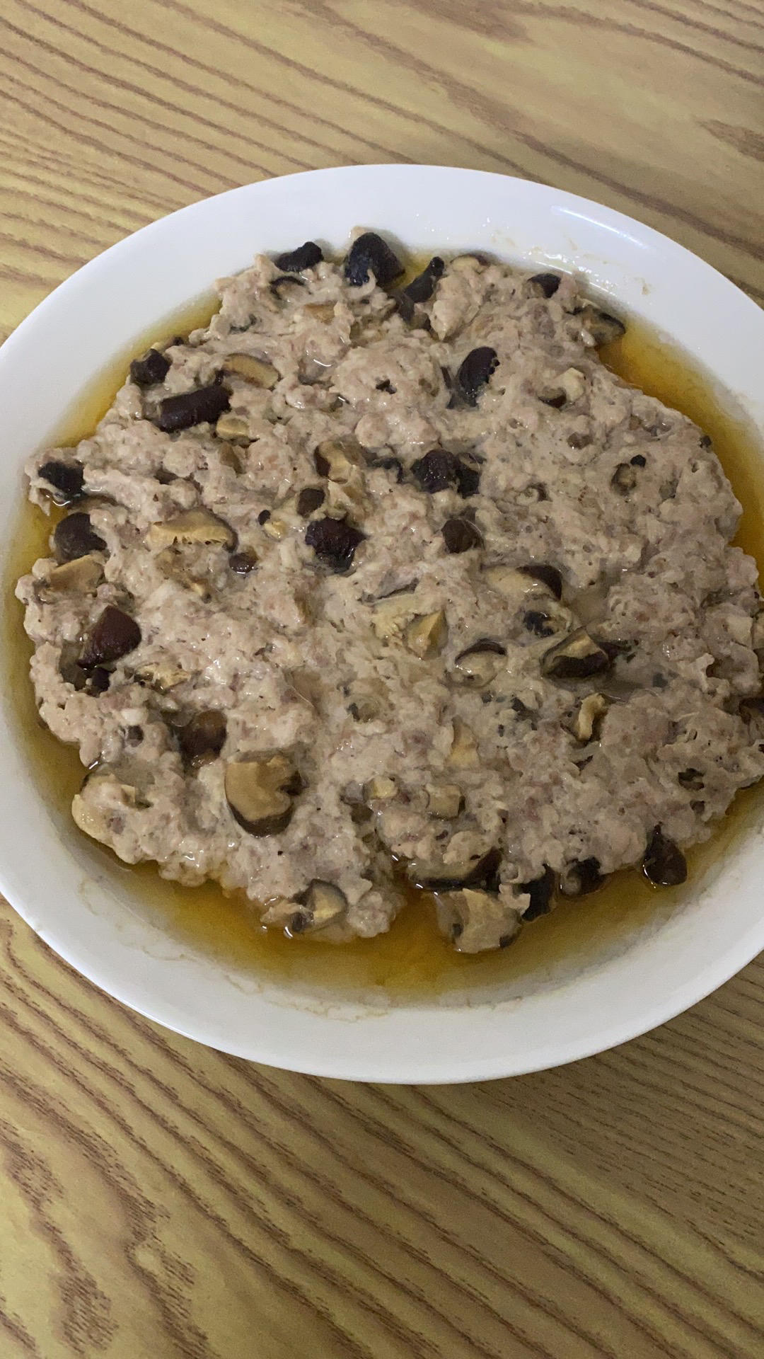 香菇蒸肉饼