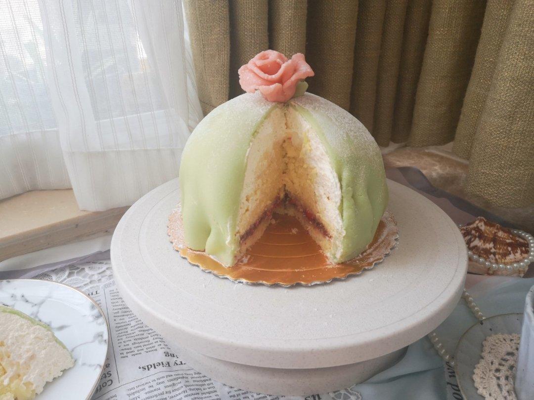 hahama做的公主蛋糕 瑞典prinsesstrta 满满的少女心!