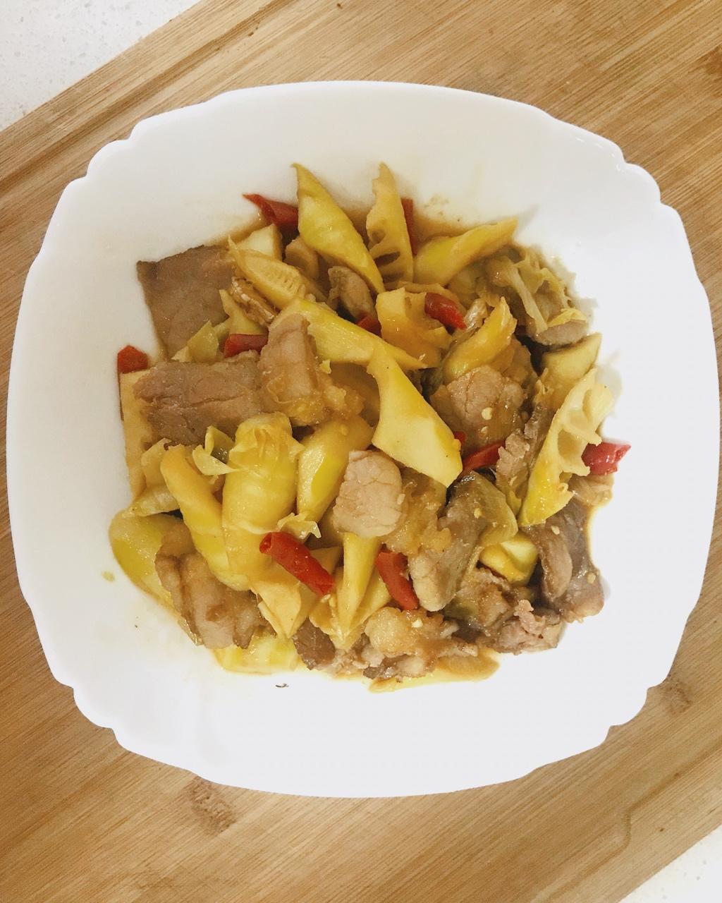 冬笋炒腊肉
