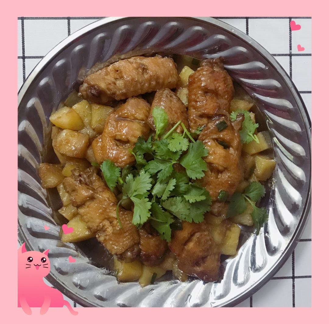 可乐鸡翅炖土豆