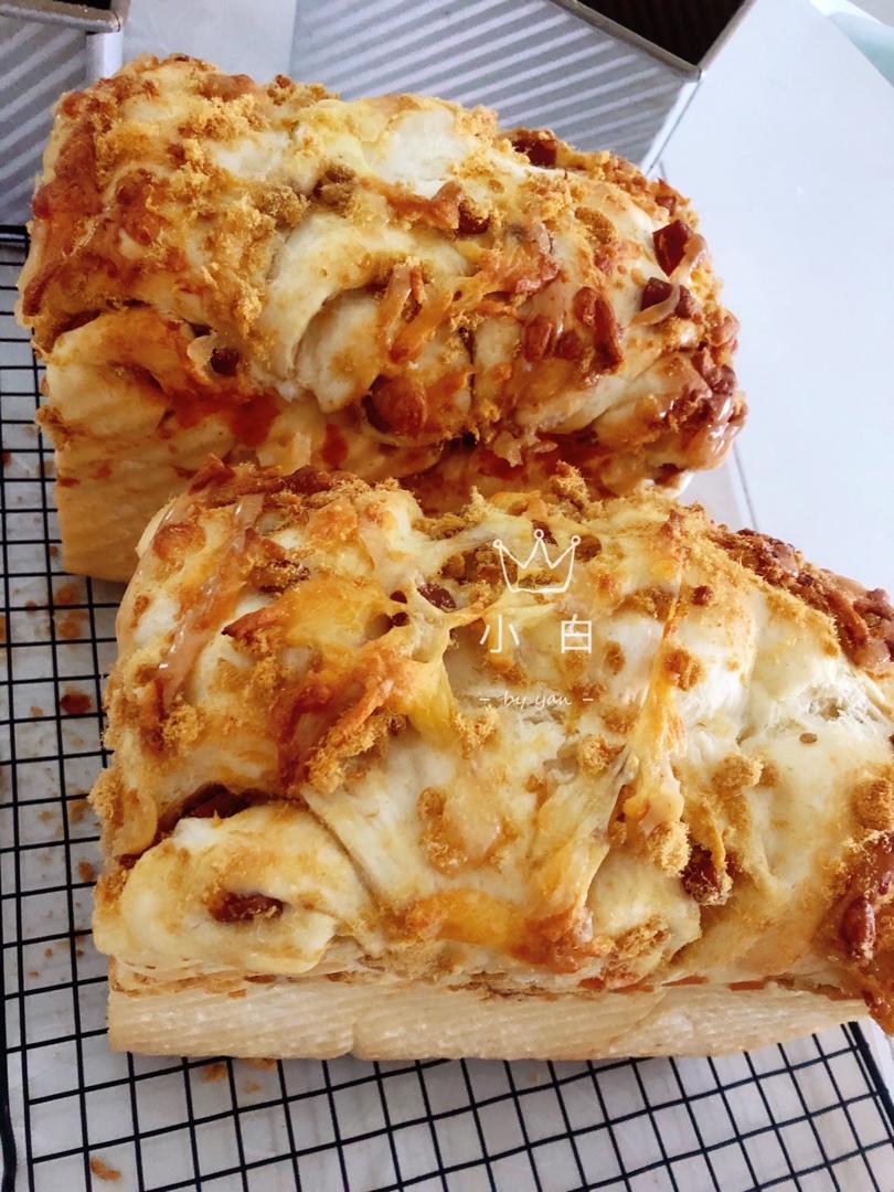 香葱肉松手撕吐司