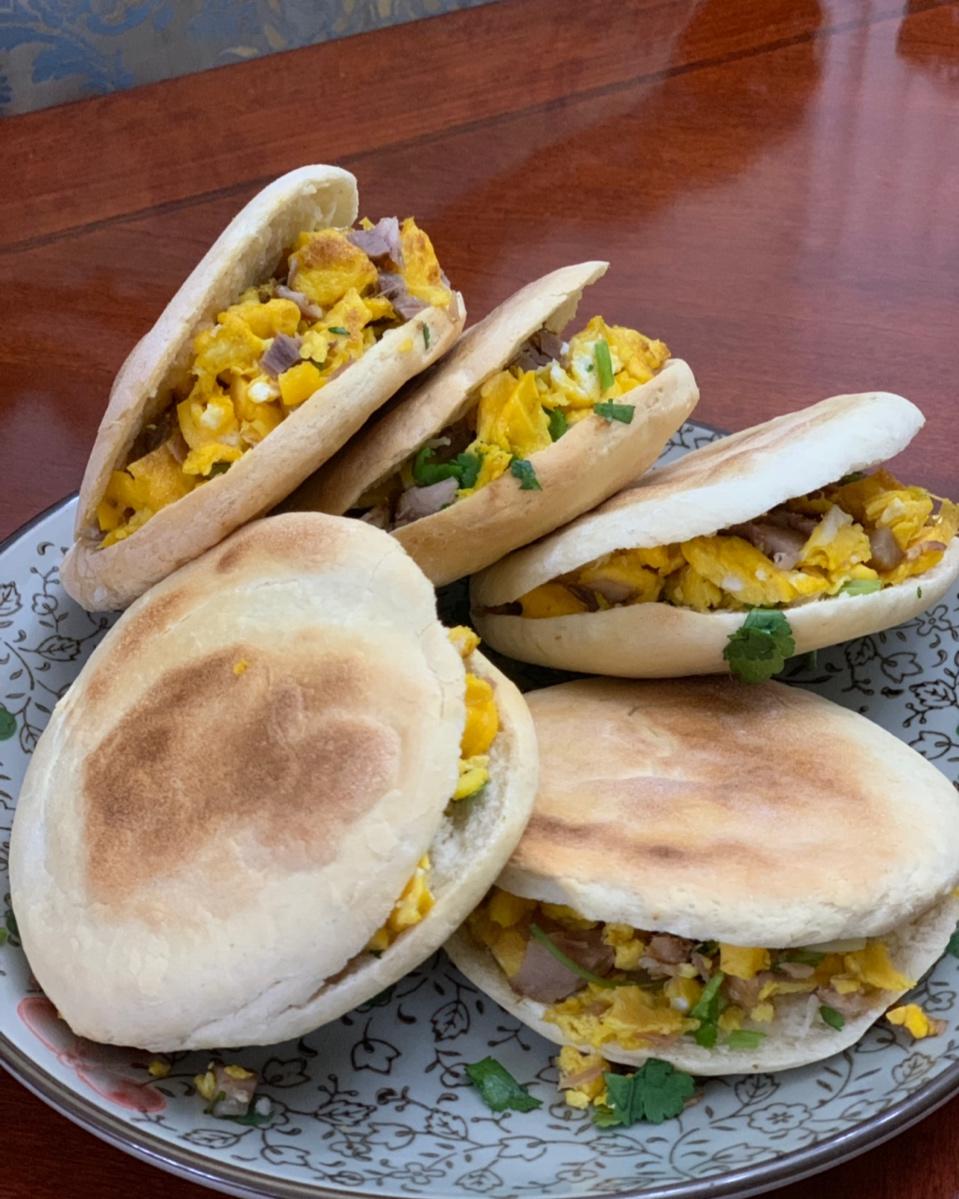 肉夹馍(白吉馍的制作)