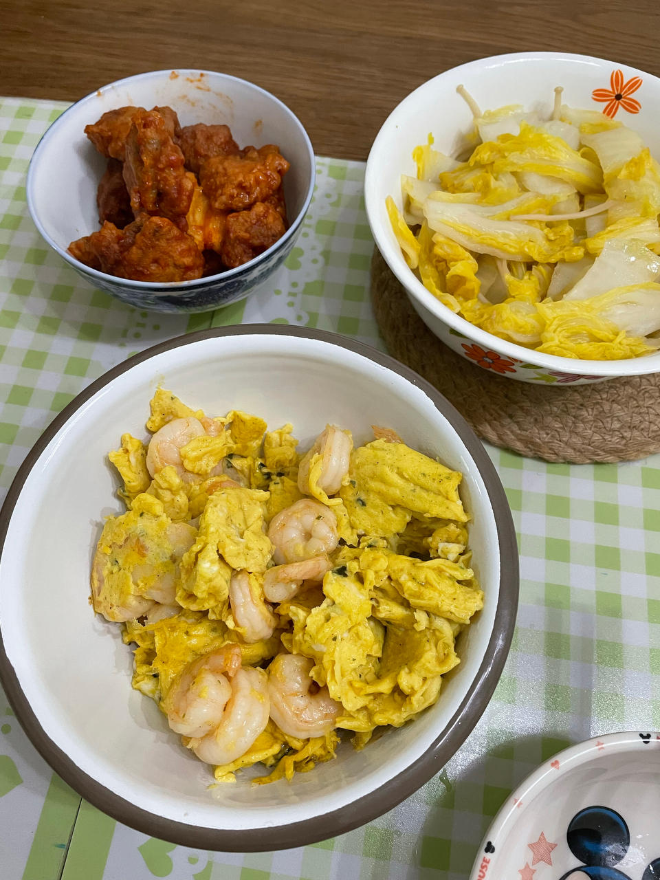 虾仁无需蛋清淀粉上浆也爽口及蛋超嫩的滑蛋虾仁