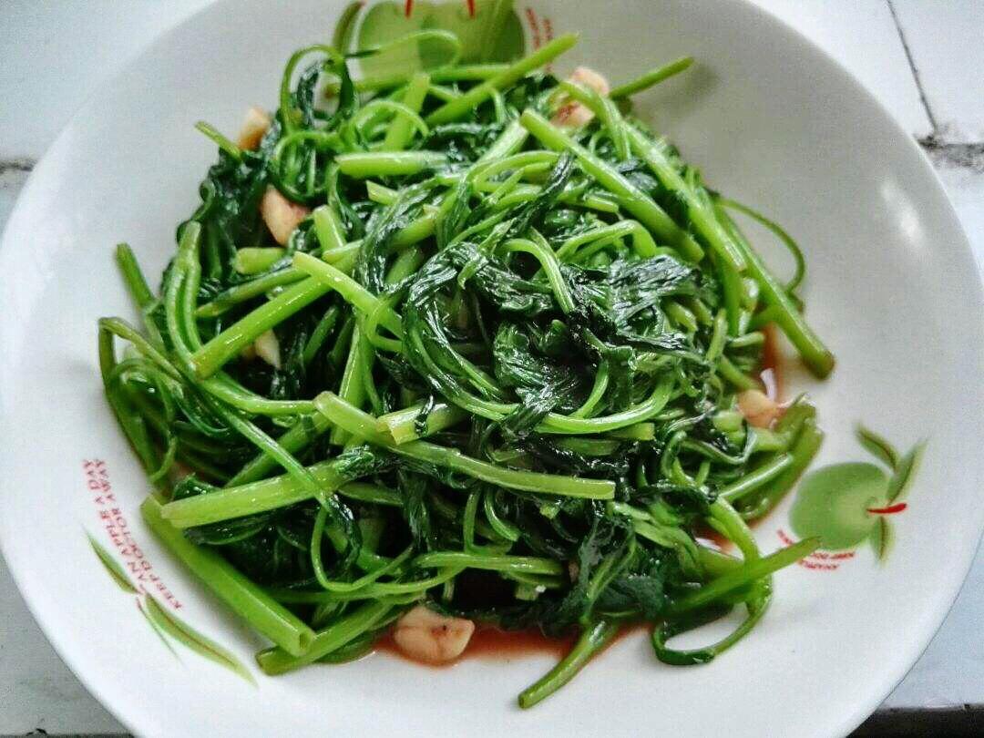 白腐乳炒空心菜