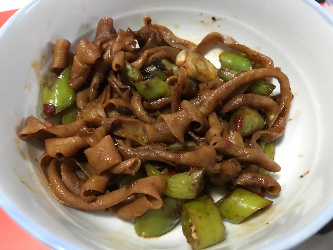 爆炒鸭肠