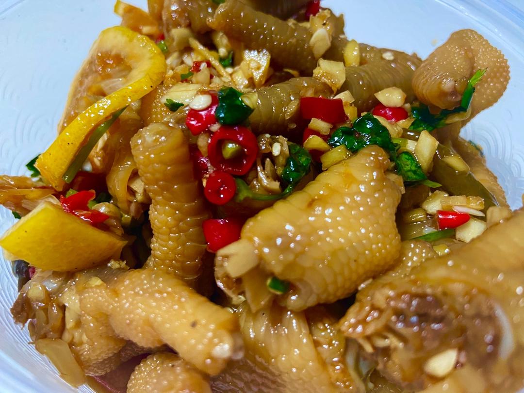 【柠檬酸辣鸡爪】自制超级无敌美味的网红鸡爪