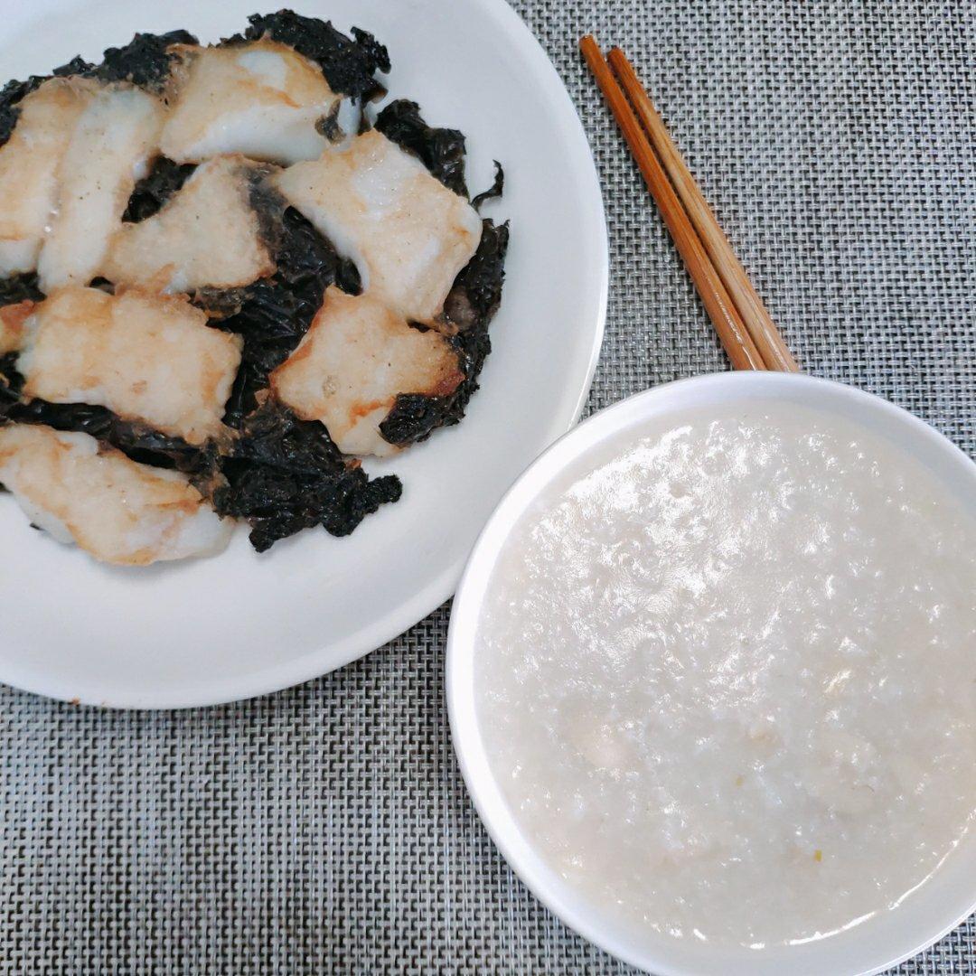 香煎紫菜豆腐鱼