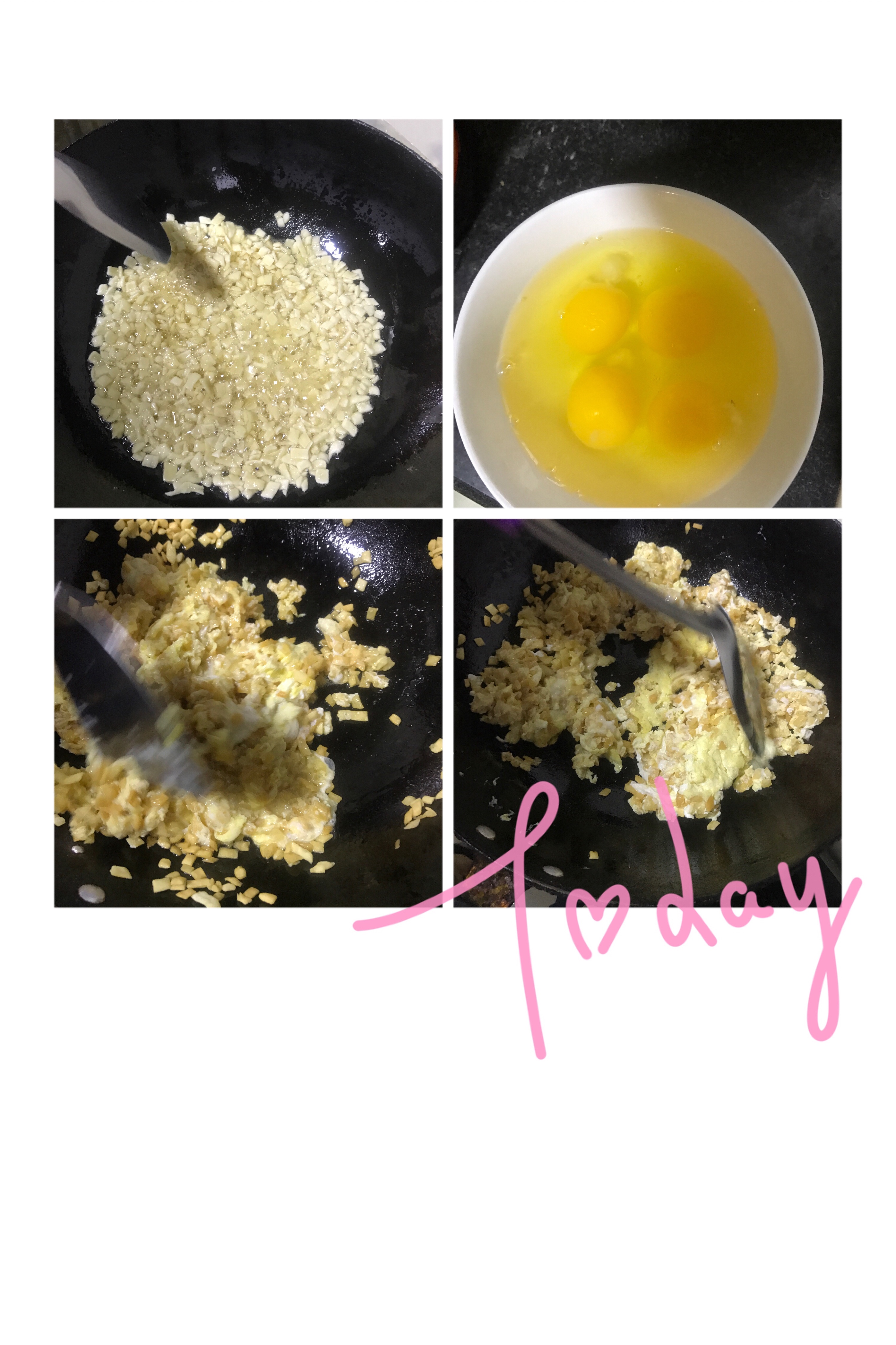 经典美味韭菜、鸡蛋、白菜、炸面丁素水饺的做法 步骤4