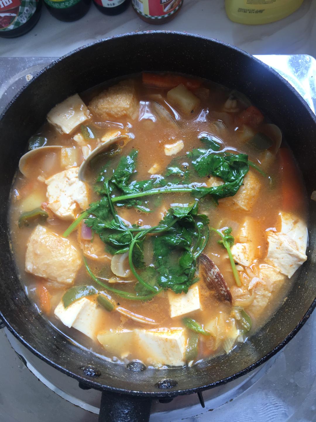 蛤蜊豆腐汤(减肥)