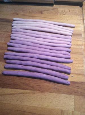 渐变紫薯绣球馒头的做法 步骤4