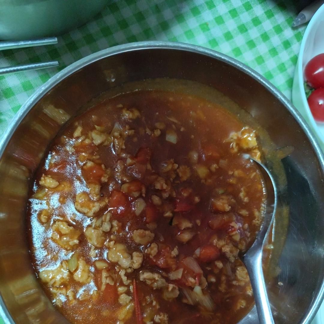 番茄肉末拌面