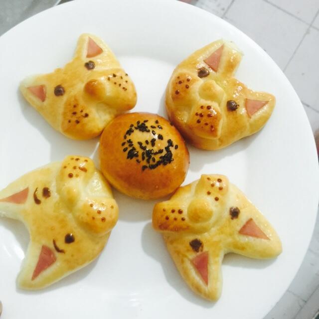 无名9023做的法斗狗狗面包(法国斗牛犬餐包)