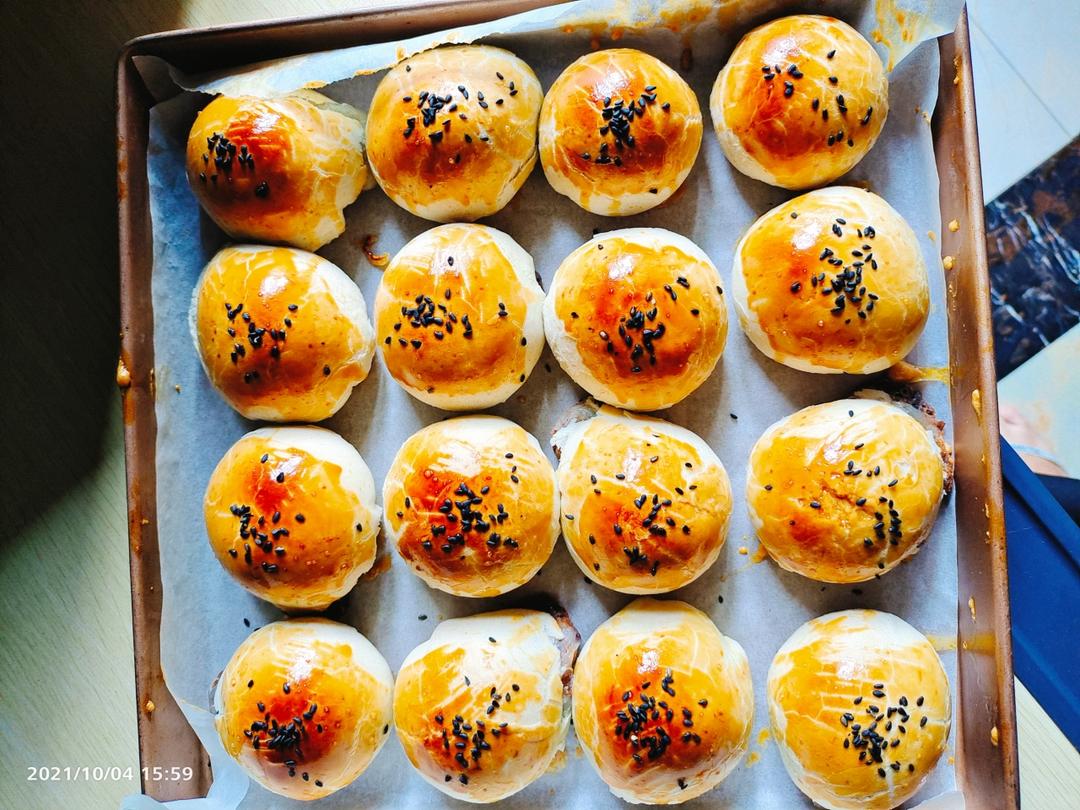 超简单 免揉 酥掉渣的蛋黄酥(超详细附全程视频)不破酥『万能酥皮』