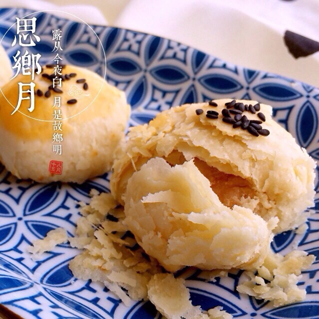 素油版酥皮鲜肉月饼，更健康