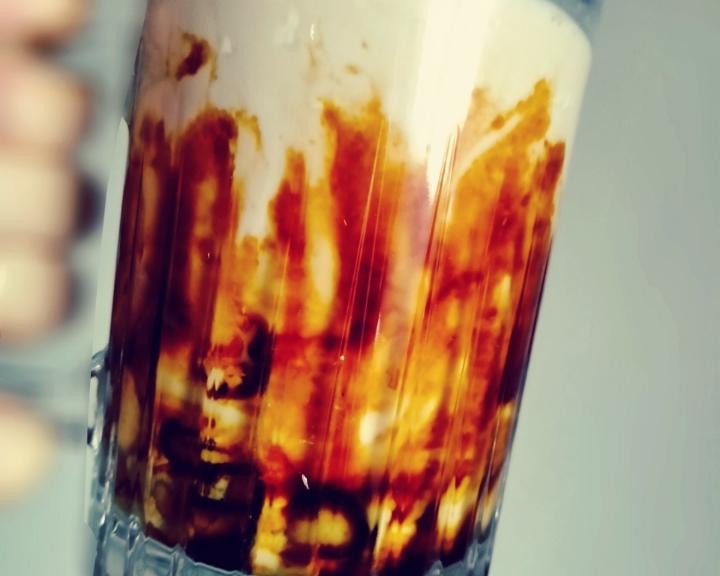 不用珍珠黑糖的脏脏茶的做法
