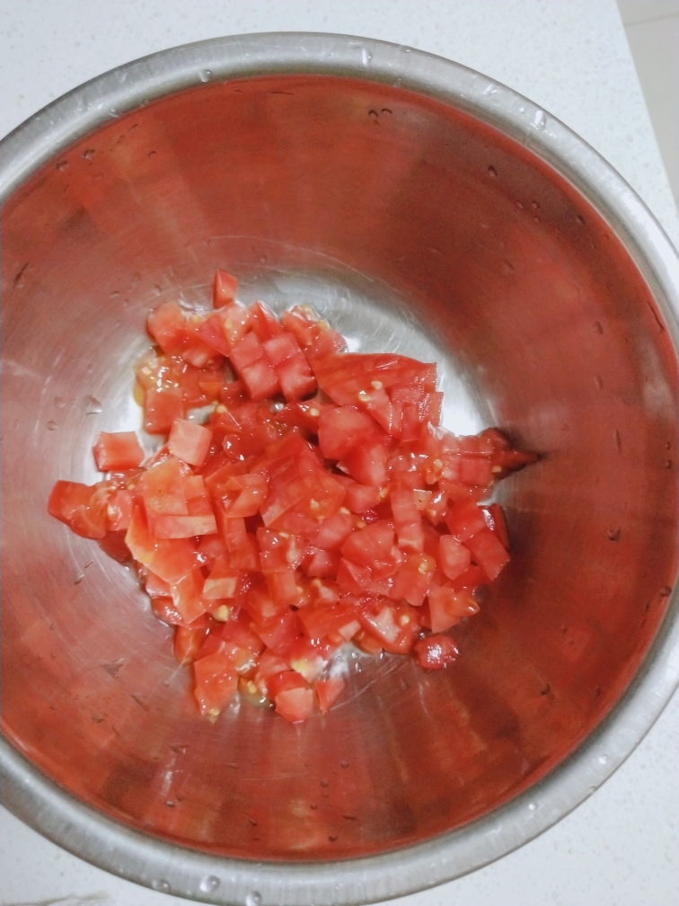 懒人版番茄鸡蛋米饭饼的做法 步骤3