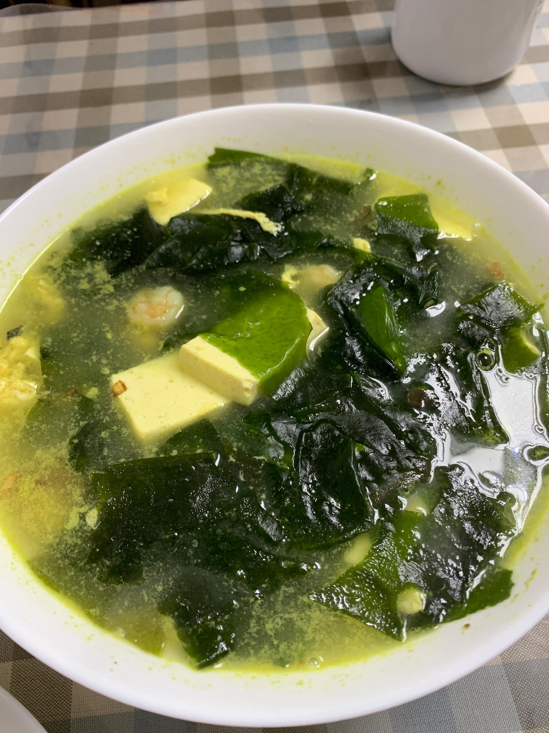 孩子增高汤 | 虾仁豆腐裙带菜汤