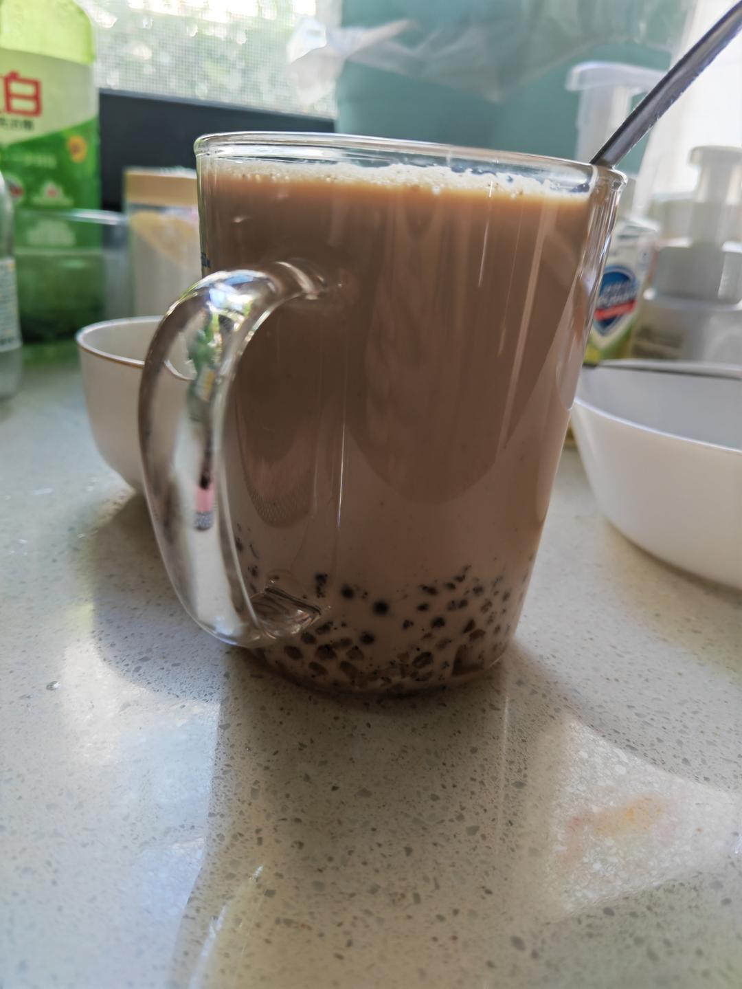 好吃😋简单易操作😇“自制珍珠奶茶🥤”