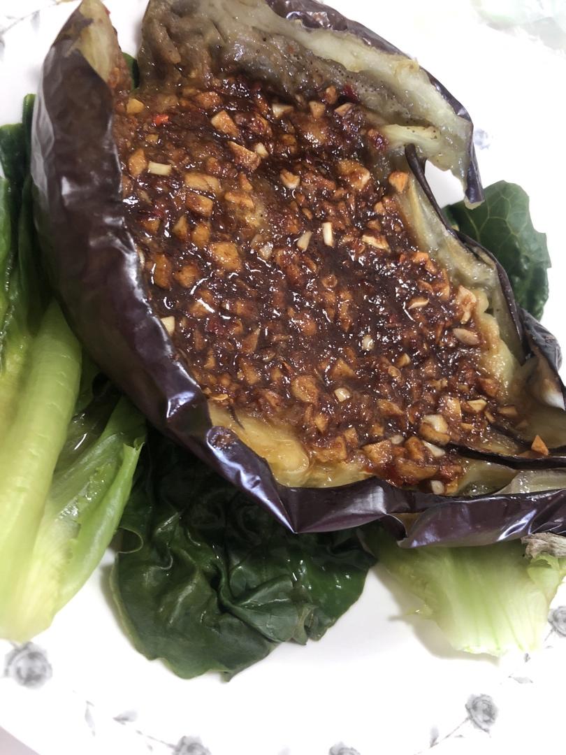 【微波炉烤茄子】