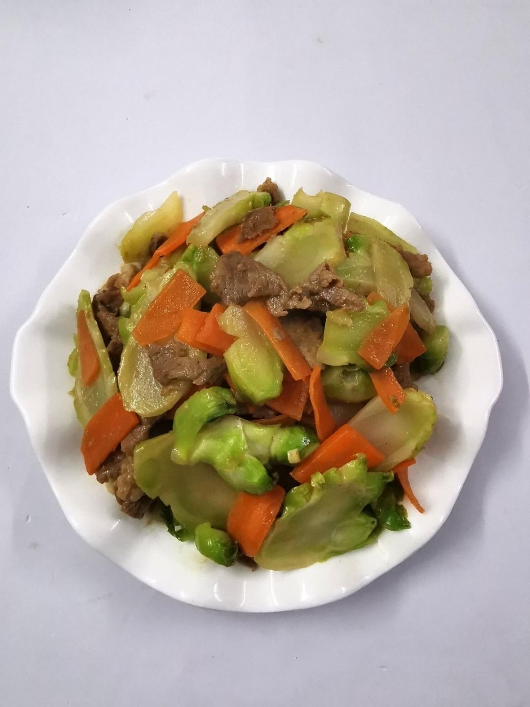 儿菜炒瘦肉