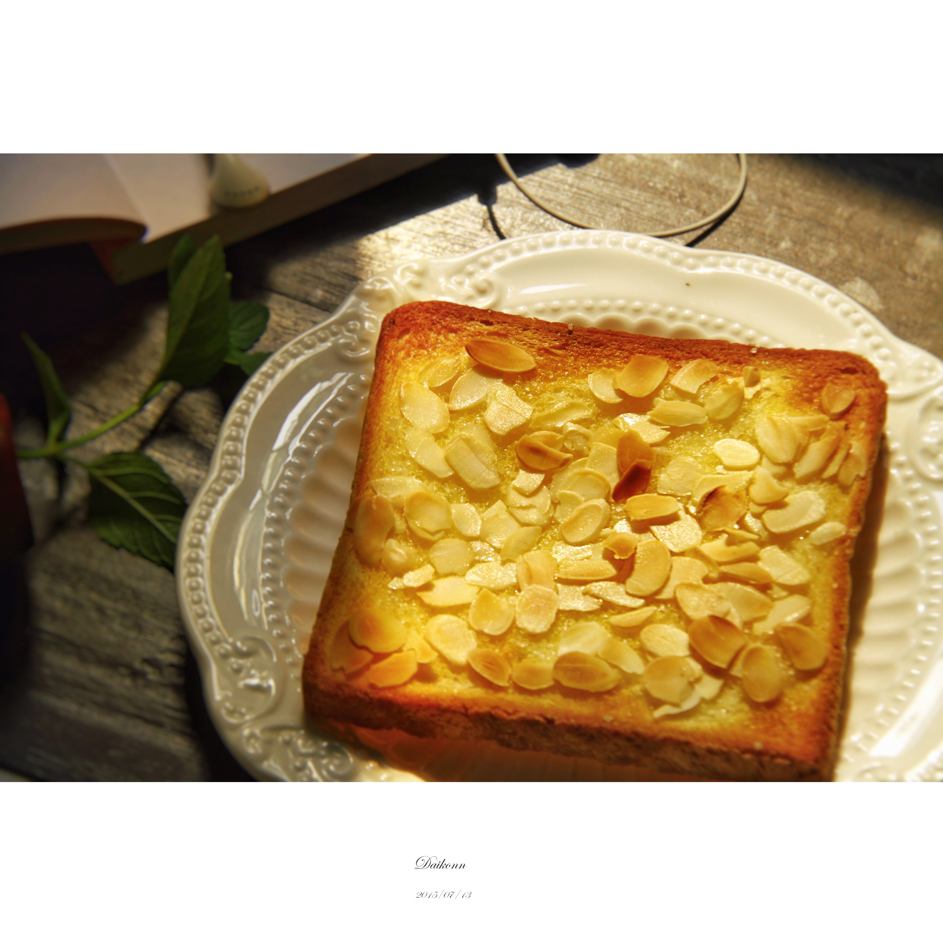 杏仁奶酥厚片 - 吐司华丽大变身