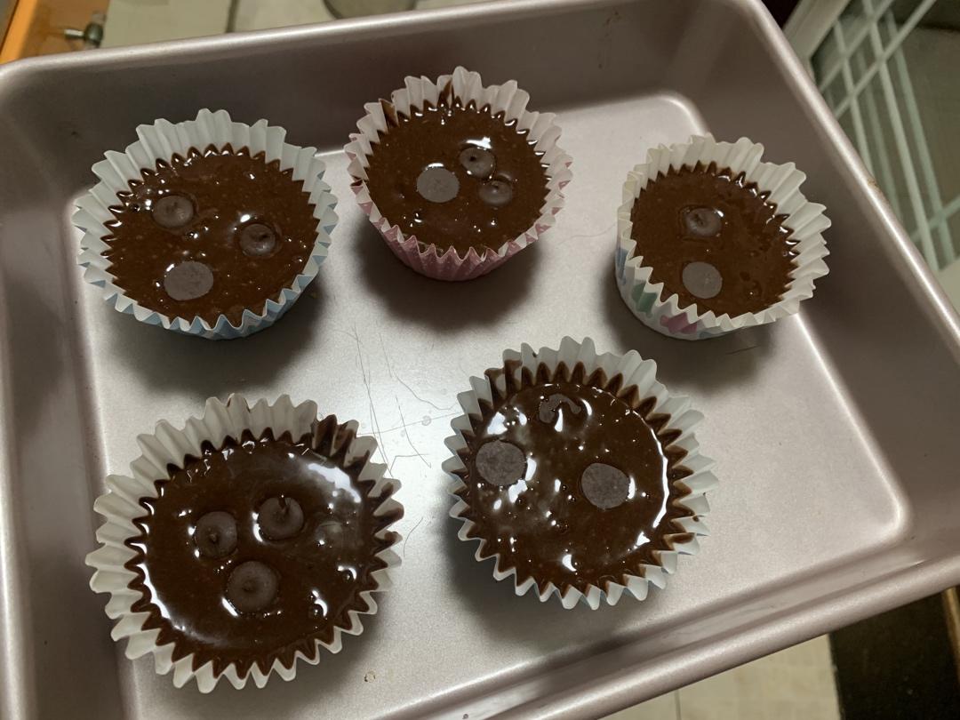 巨简单❗️超快速❗️巧克力玛芬蛋糕❗️好吃哭了