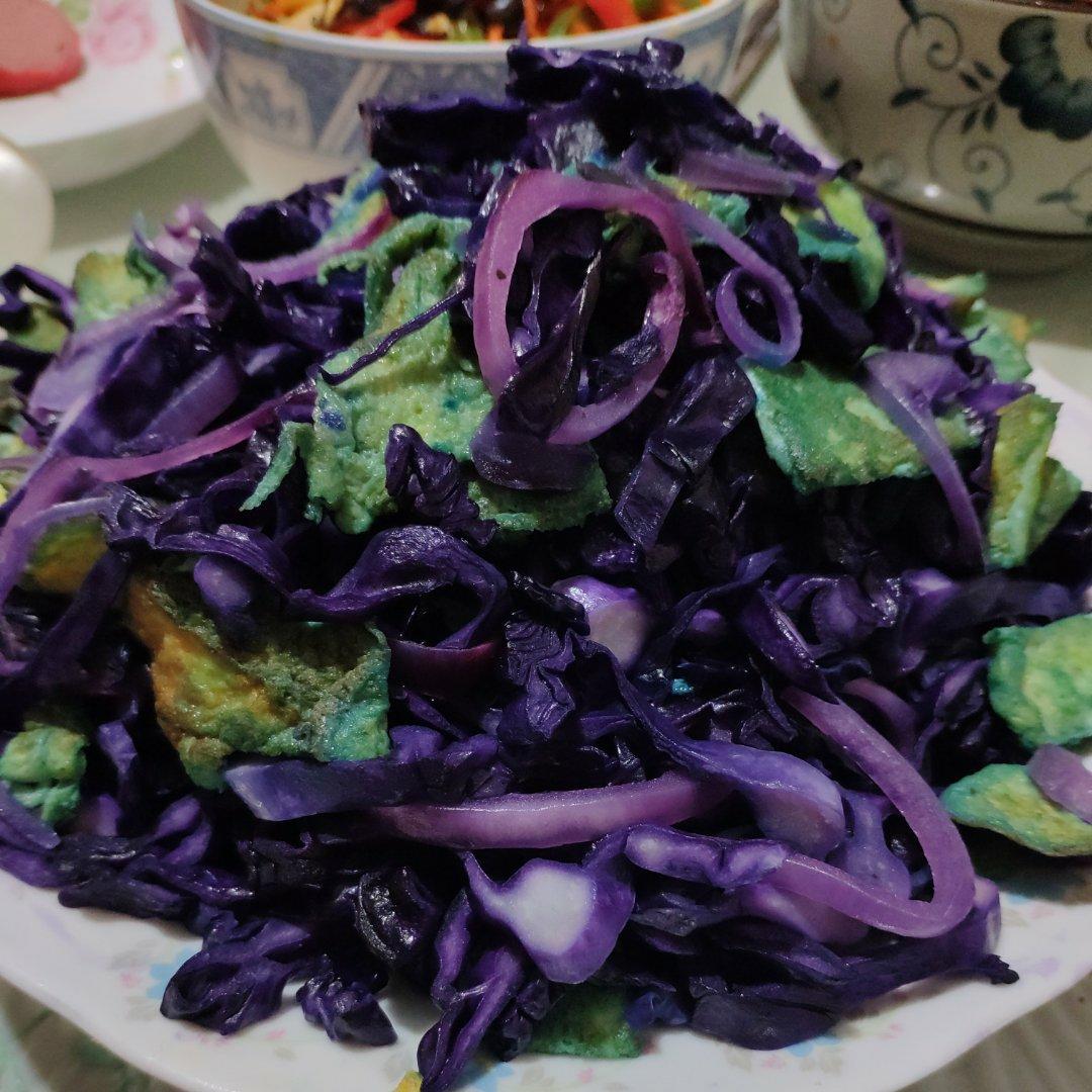 减脂❗️洋葱甘蓝炒鸡蛋（秘制