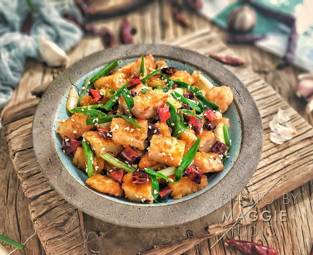 快手藤椒辣子鸡丁的做法