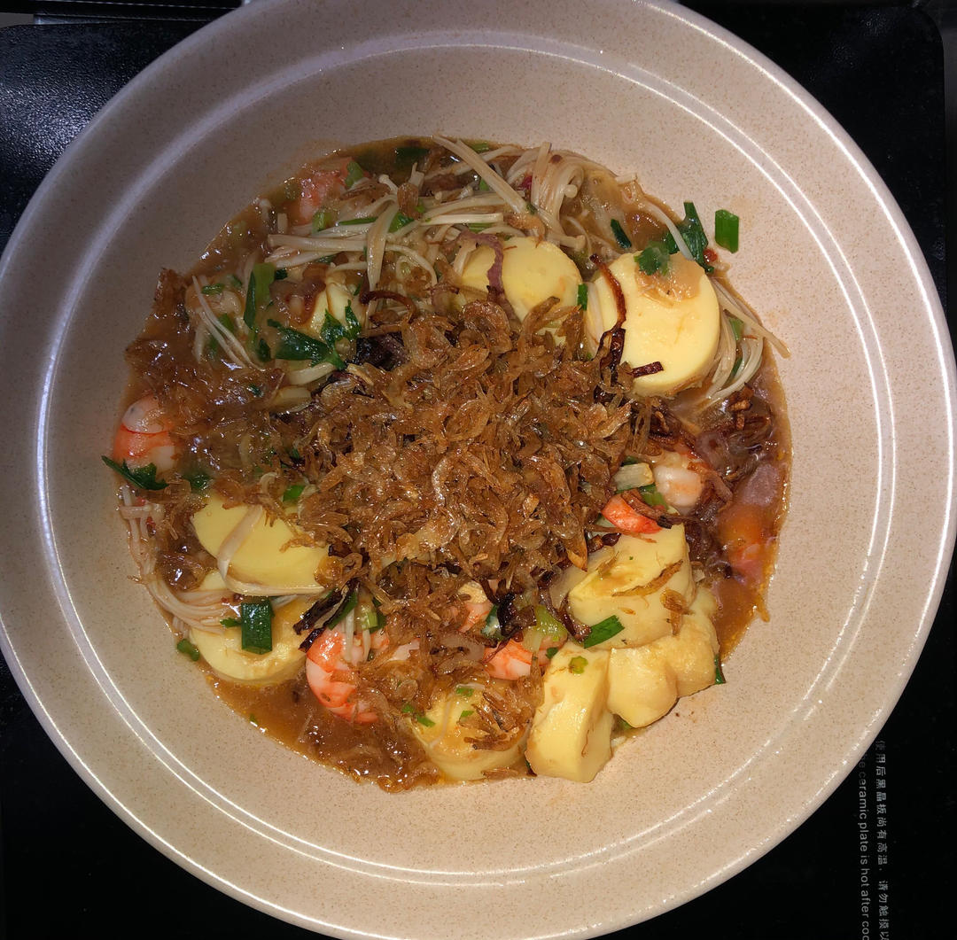 鲜虾豆腐煲