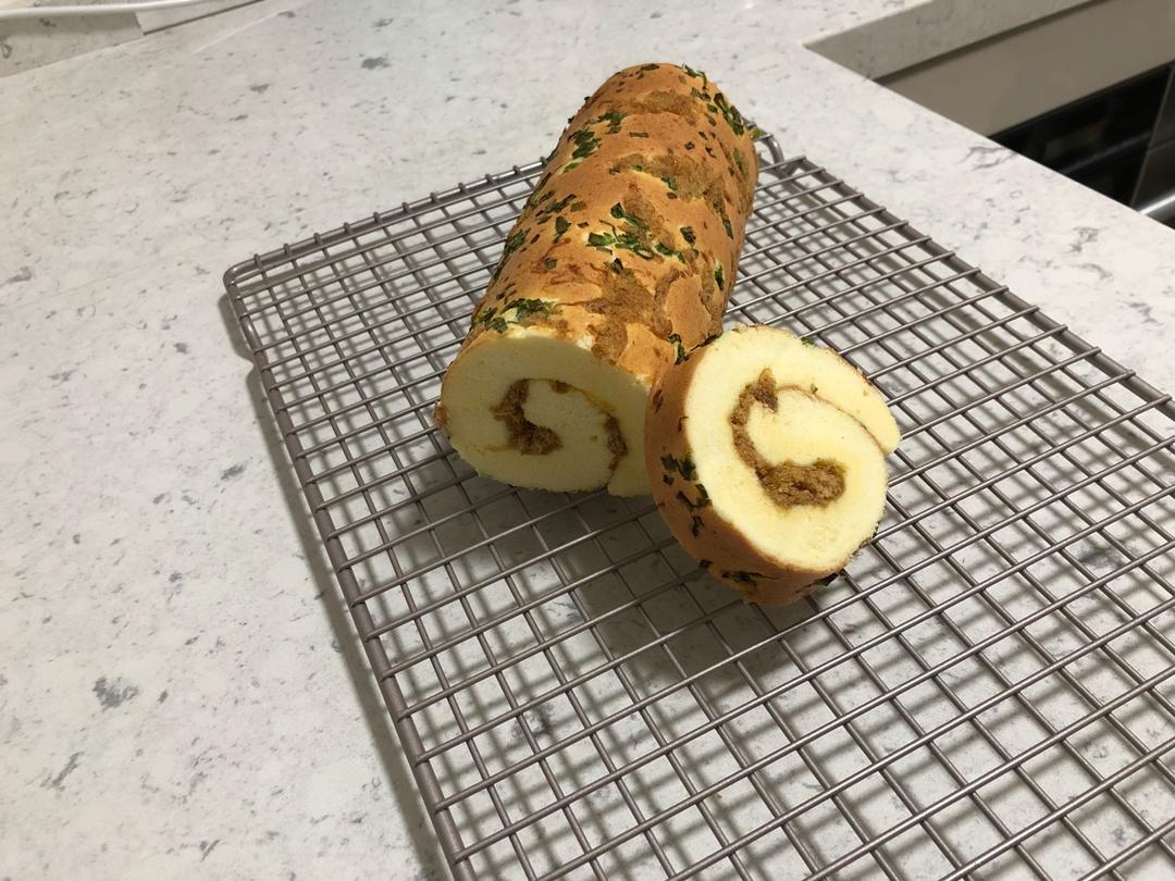 香葱肉松肥蛋糕卷～