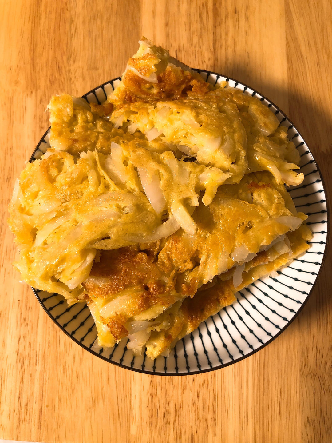 比肉饼好吃的洋葱鸡蛋煎饼