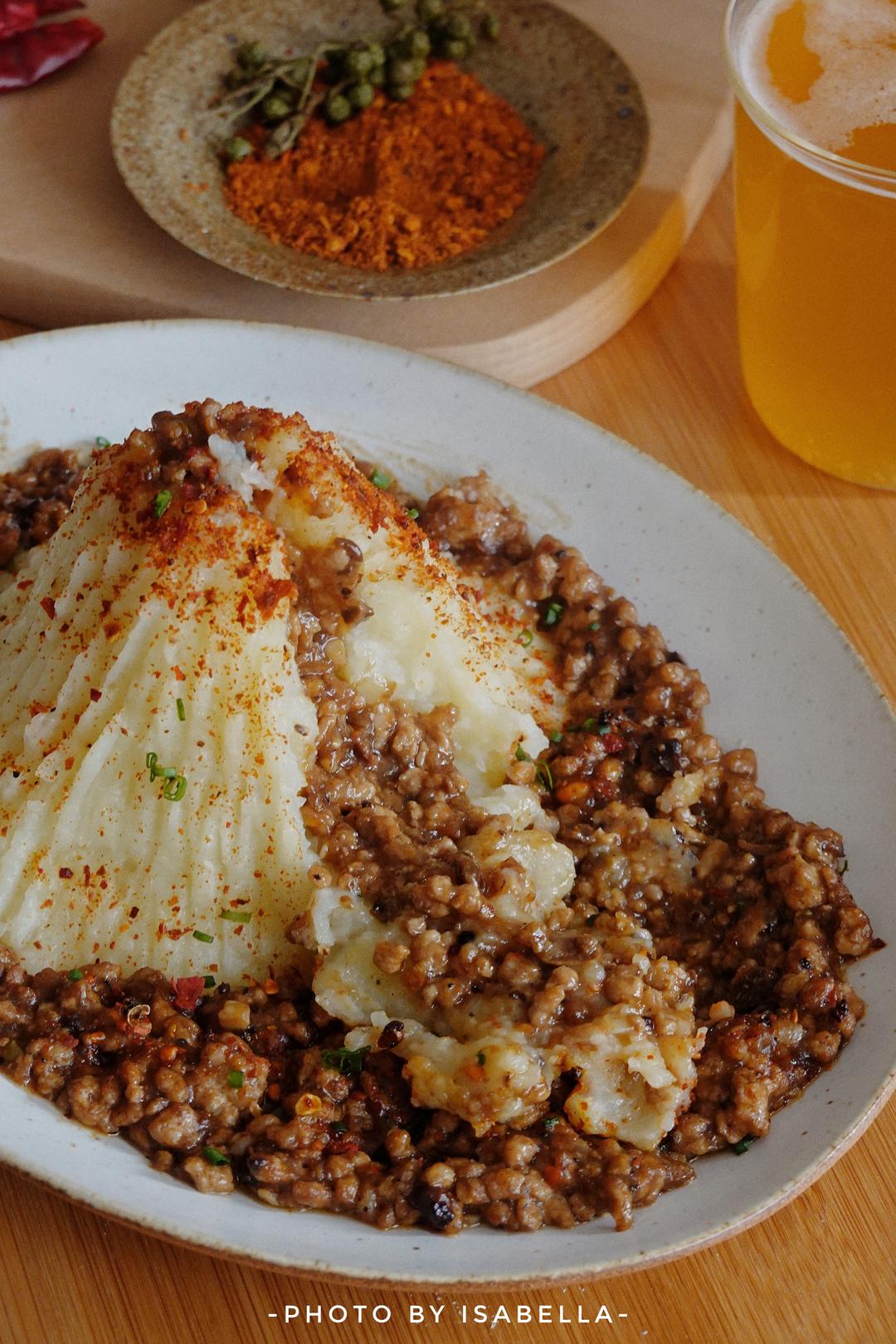 舔盘🌋麻婆豆腐版椒麻火山土豆泥的做法