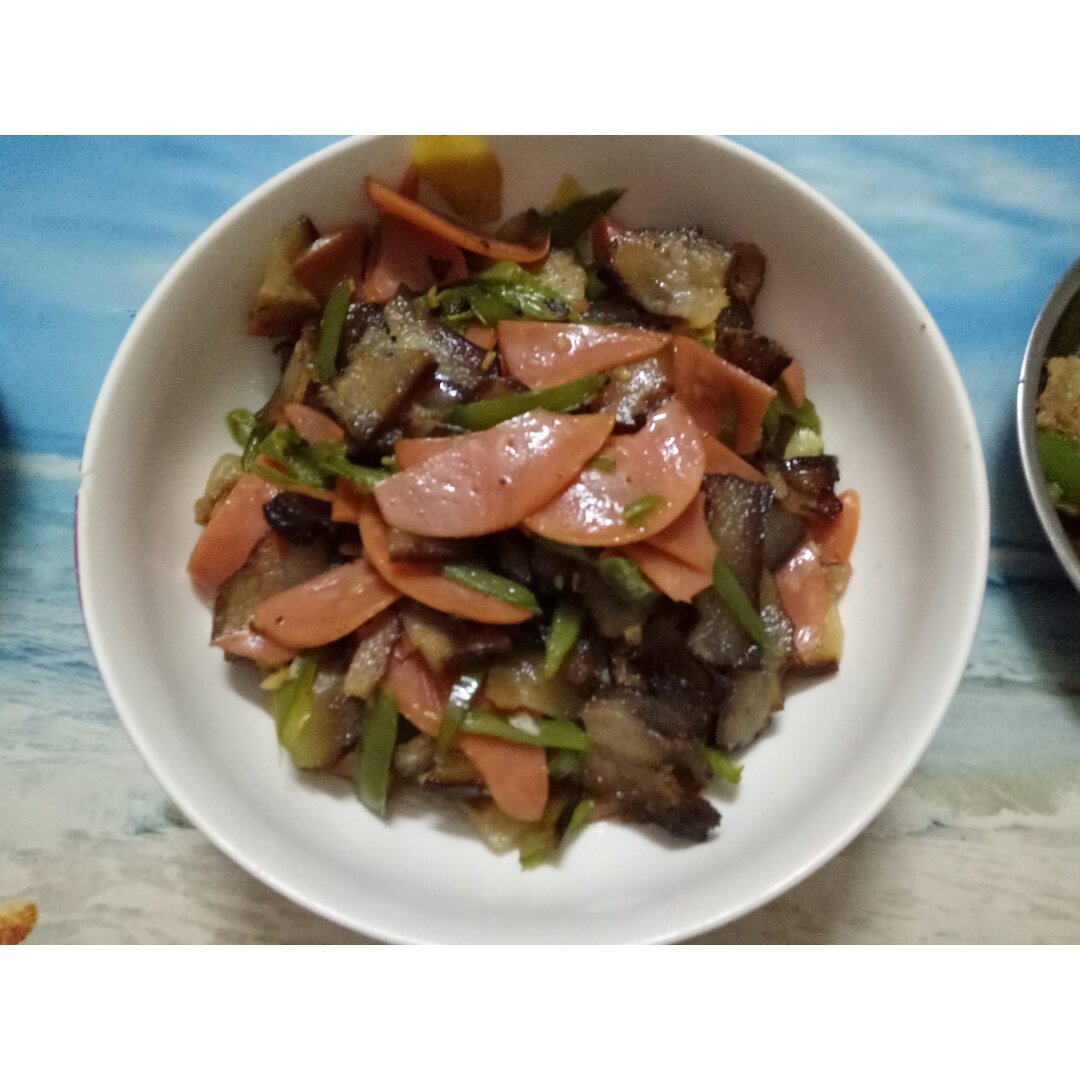 青蒜炒腊肉