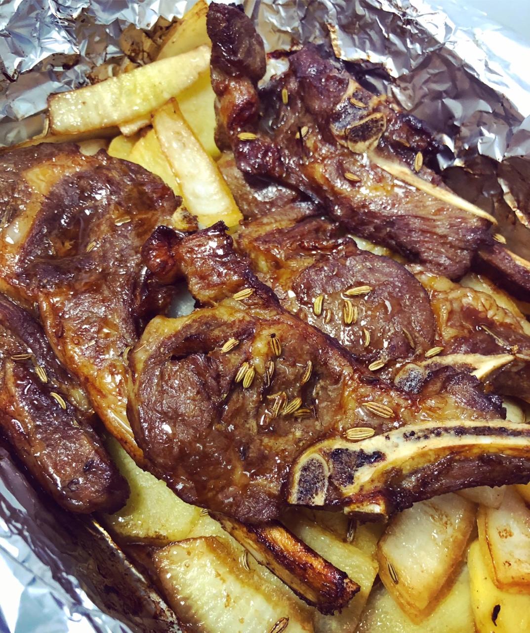 烤箱版的烤羊排